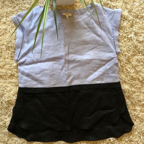 Tyler Boe Tops - Tyler Boe Color Block Linen Top New!